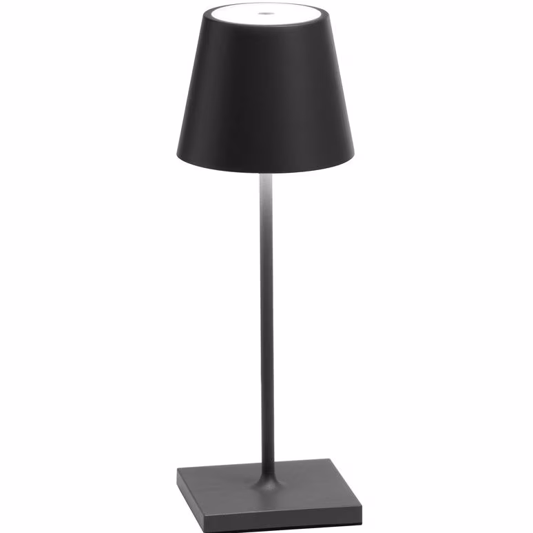 Lampă de masă tactilă reîncărcabilă și reglabilă Mariocorp Black, LED/3,7V 3000/4000/6500K 6000 mAh, neagră